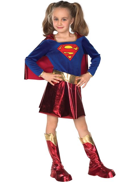 Image of Child Deluxe Supergirl Super Hero Costume Small