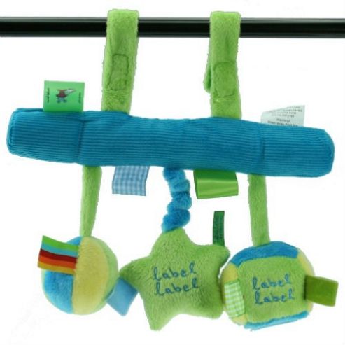 Image of Label Label Car Seat Toy (green/blue)