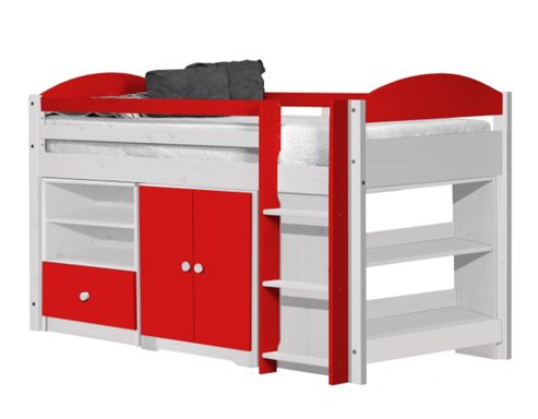 Image of Maximus Mid Sleeper Set 2 White With Red Details