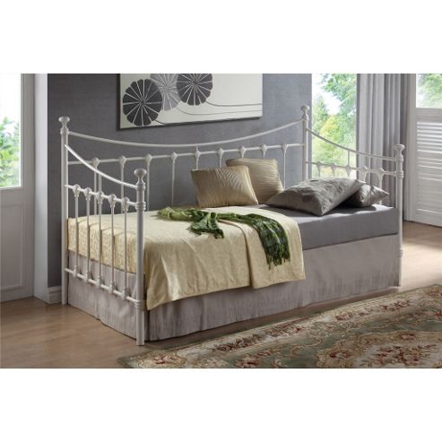 Image of Ivory Metal Day Bed Frame - Single 3ft