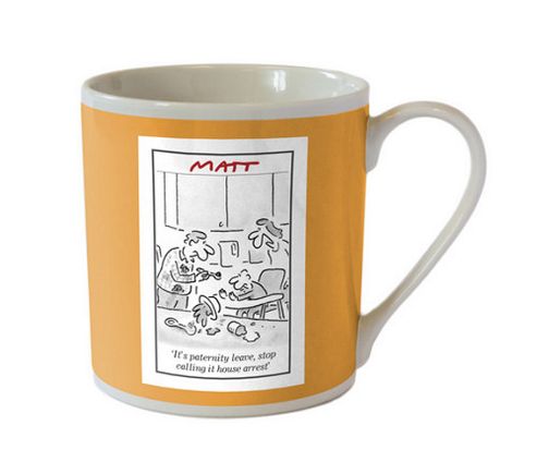 Image of Matt (the Telegraph) Orange Cartoon Mug, Parents