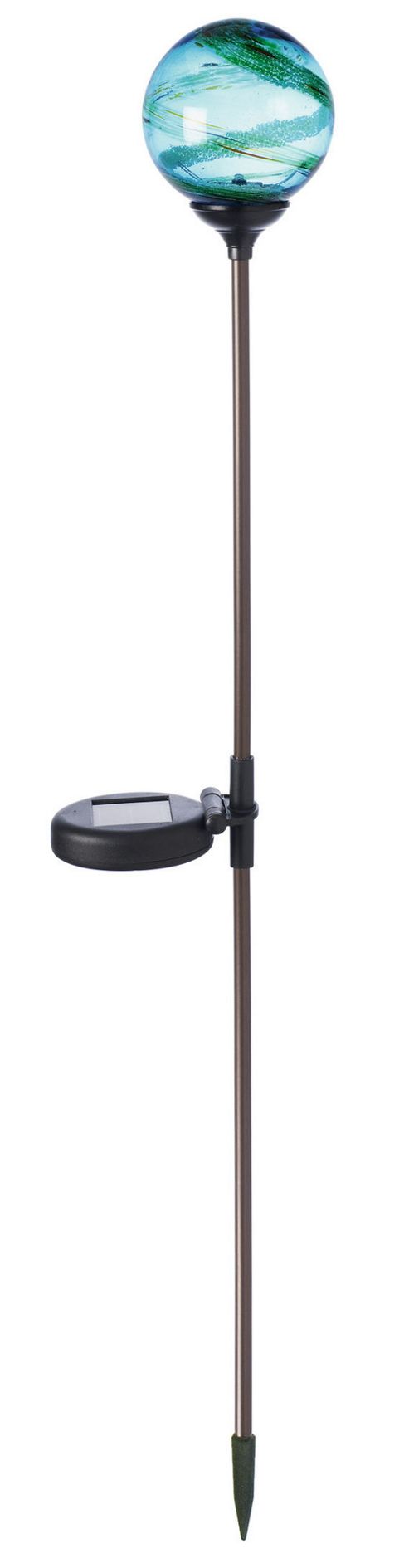 Image of Solar Technology Murano Garden Light In Aqua