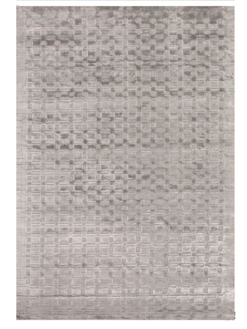 Image of Angelo City Medium Gray Woven Rug - 240cm X 170cm (7 Ft 10.5 In X 5 Ft 7 In)