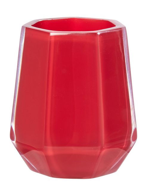 Image of Pied A Terre Glass Faceted Tumbler In Pink