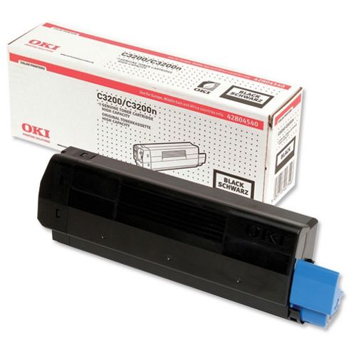 Image of Oki High Capacity Toner Cartridge For C3200 Desktop Colour Printers (black)