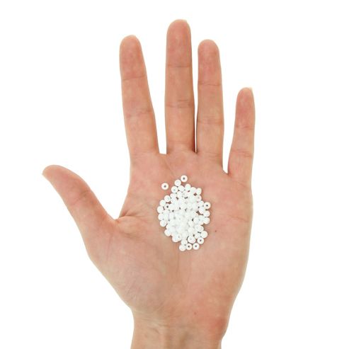 Image of Czech Seed Bead 6/0 Op White