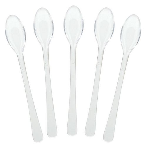 Image of Mini Clear Spoons, Pack Of 40
