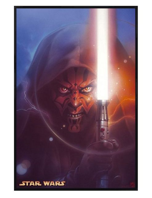 Image of Star Wars Gloss Black Framed Darth Maul Poster