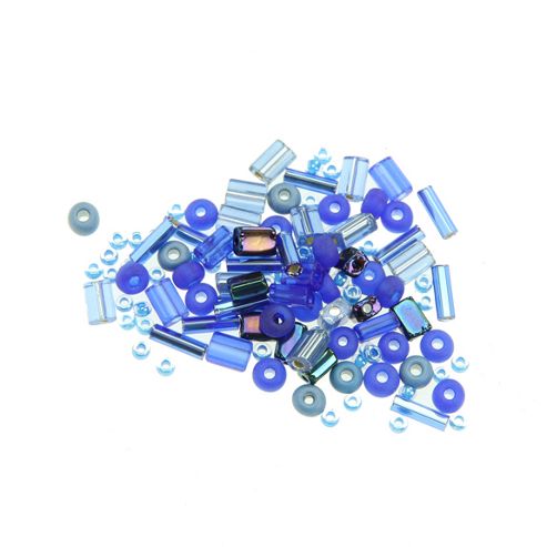 Image of Czech Seed Bead 10/0 Assorted Sapphire