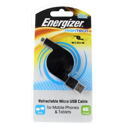 Image of Energizer Retractable Micro Usb Cable