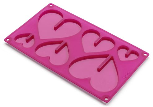 Image of Lekue 3d Silicone Heart Shape Chocolate Mould