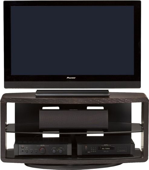 Image of Bdi Espresso Stained Oak Tv Unit For Up To 50 Inch Tvs