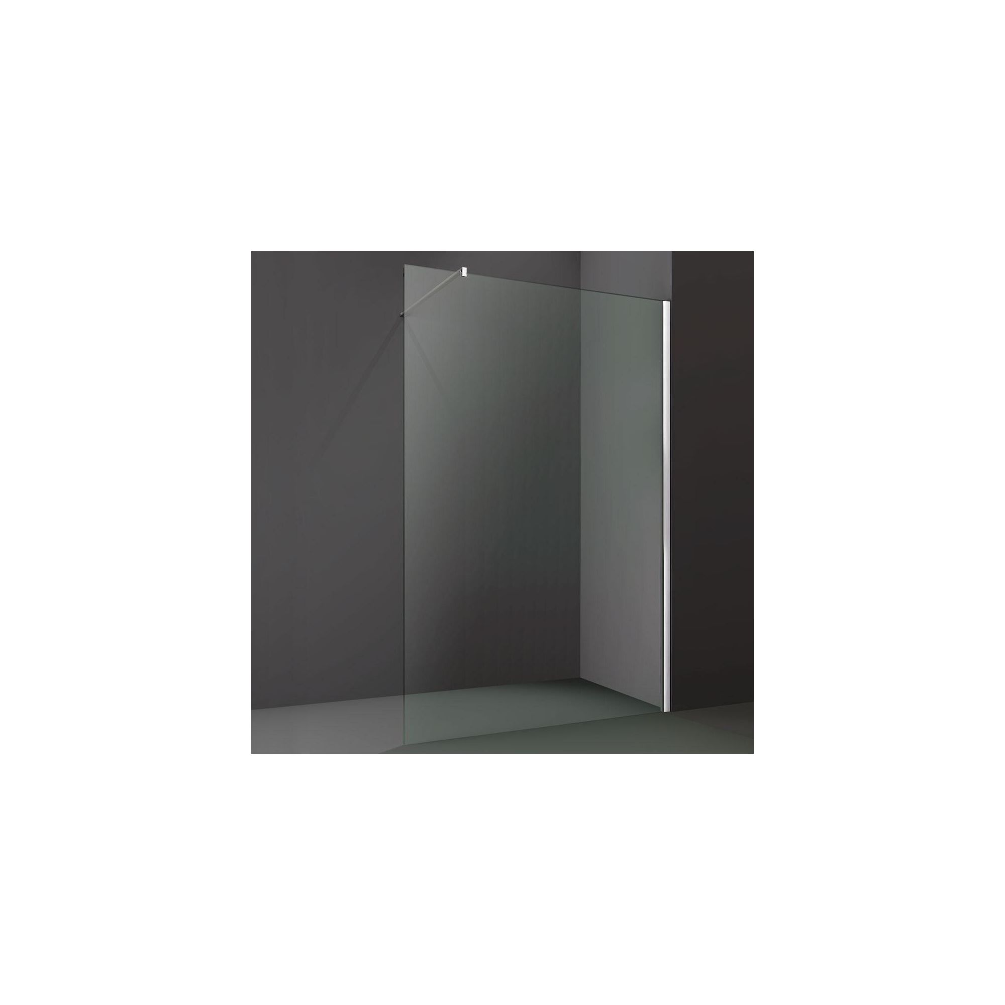 Merlyn Series 8 Wet Room Glass Shower Panel, 800mm Wide, 8mm Glass at Tescos Direct