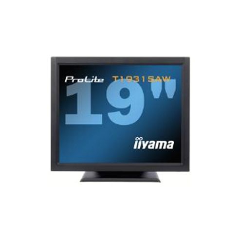 Image of Iiyama Prolite T1931saw 19 Inch Lcd Monitor Touchscreen 900:1 230cd/m2 1280x1024 5ms D-sub/dvi-d/usb/rs-232 (black)