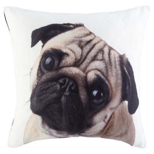 Image of Novelty Pug Face Cushion