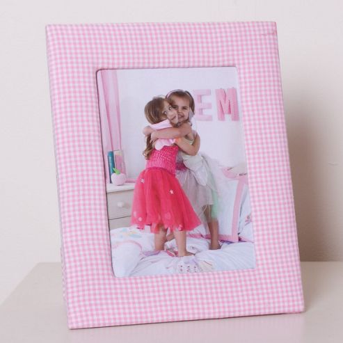 Image of Pink Gingham Children's Photo Frame