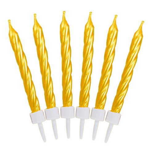 Image of Twist Candles - Gold
