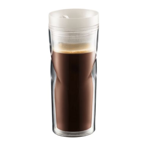 Image of Bodum Double Wall Travel Mug 0.45l / 16oz - Off White