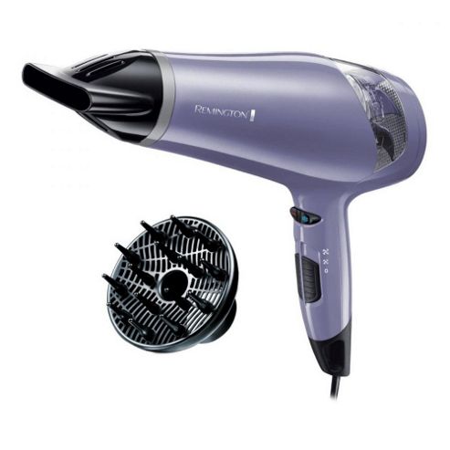 Image of Remington D3711 2200w Dual Turbo Hairdryer With Ionic Conditioning In Purple