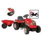 Red Tractor Ride-On With Trailer