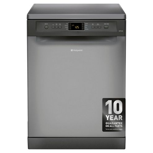 Image of Hotpoint Fdyf11011g Fullsize Dishwasher, A Energy Rating, Graphite