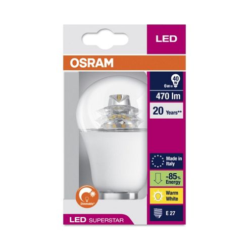 Image of Osram Led Classic Ashape 40w E27 (screw) Clear