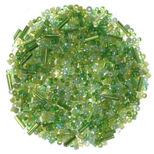 Image of Shades Of Green Glass Beads