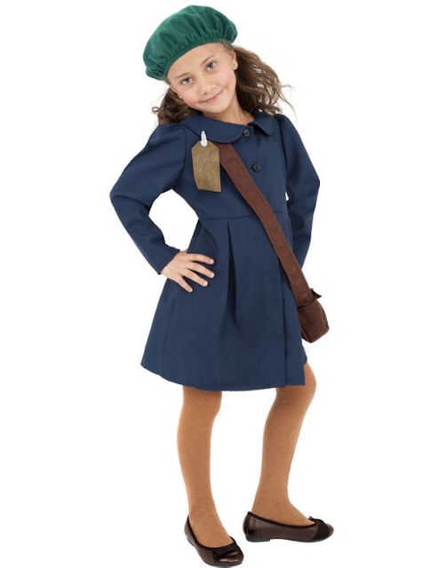 Image of Ww2 Girl - Child Costume 7-9 Years