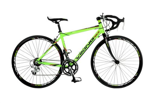 Image of 53cm Viking Milano 14 Speed 700c Wheel Gents, Green/black