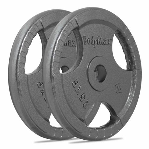 Image of Bodymax Olympic Cast Iron Weight Disc Plates - 2 X 25kg