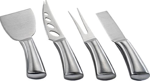 Image of Occasion Stainless Steel Cheese Knife Set Of 4 Polished Cheese Knives