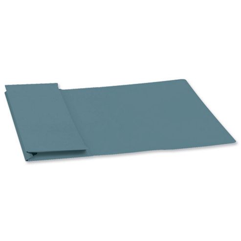 Image of Guildhall Document Wallet Full Flap 315gsm Capacity 35mm Foolscap Blue Ref Pw2-bluz [pack 50]