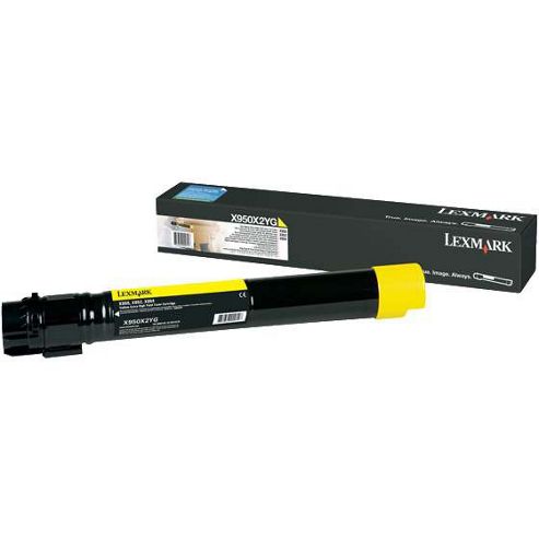 Image of Lexmark X95x Yellow Extra High Yield Toner Cartridge