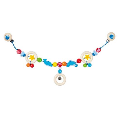 Image of Heimess 735560 Wooden Pram String Clip On (dolphin)