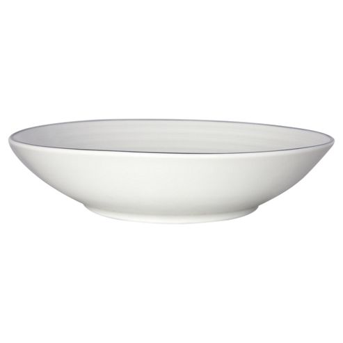 Image of Tesco Porcelain Blue Band Pasta Bowl