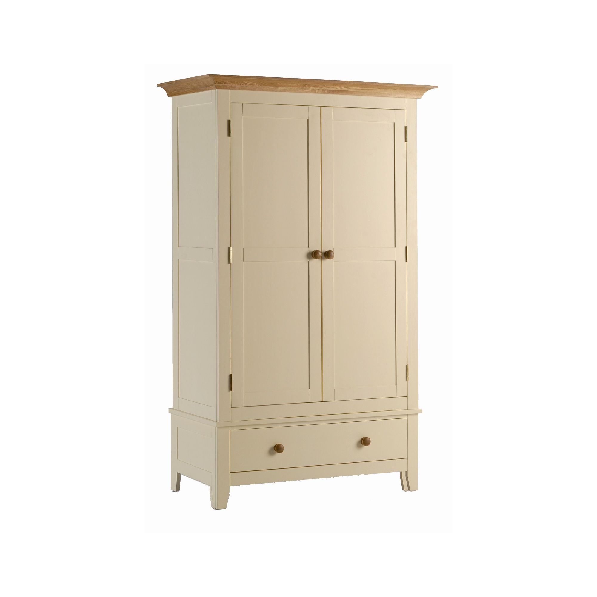 Kelburn Furniture Fanshawe Painted Double Wardrobe with Drawer in Pine at Tesco Direct