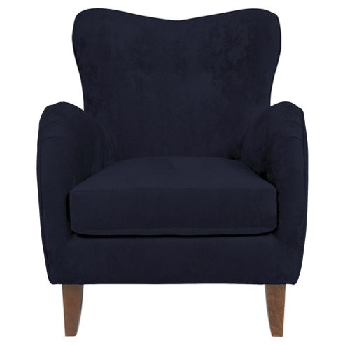 Image of Julianne Armchair Velvet Midnight Blue