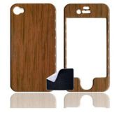 Apple iPhone 4, 4S S | U-bop ShadowSHELL Rubberised Case | Brown Wood