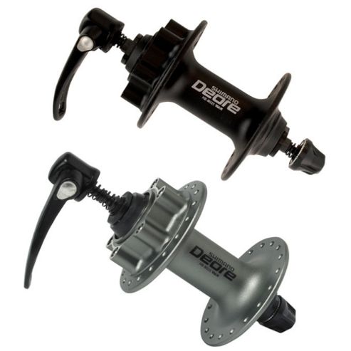 Image of Shimano M525 Deore 6-bolt Disc Front Hub - Silver 32h