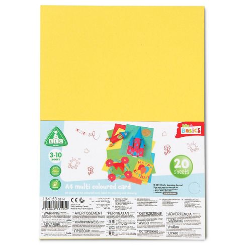 Image of Elc A4 Multi Coloured Card