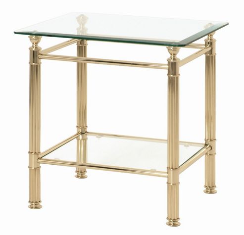 Image of Urbane Designs Madeira 50cm End Table In Gold