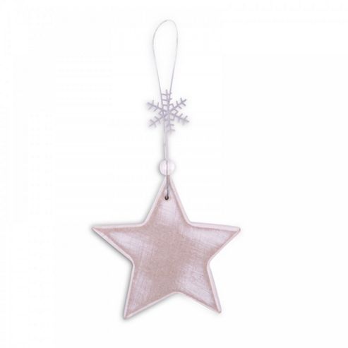 Image of Rustic Finish Wooden Star Christmas Tree Decorations Or Bottle Gift Tag