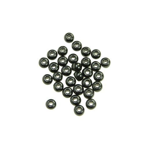 Image of Czech Seed Bead 2/0 Op Black