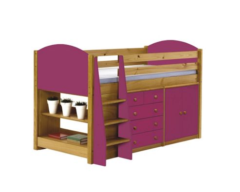 Image of Verona Mid Sleeper Set 2 Antique With Fuschia Details