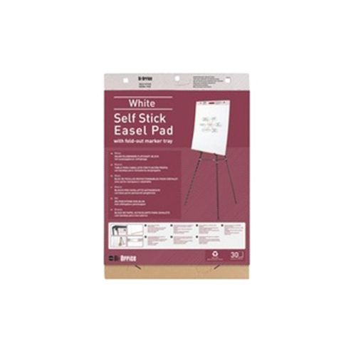 Image of Bi-office Self-stick Flipchart Pad 635x780mm 30 Sheets White Fl128107
