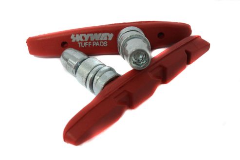 Image of Skyway Tuff Brake Pads (pair) - Red