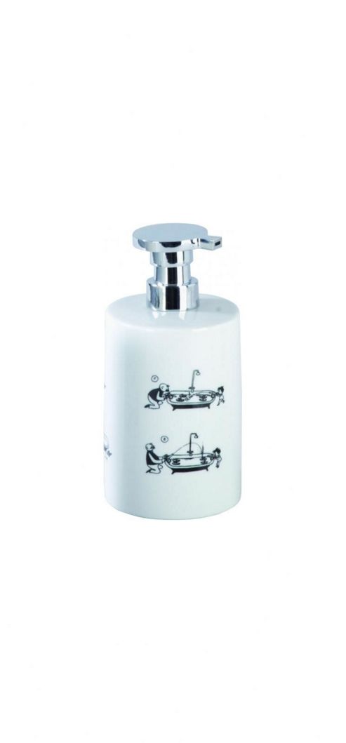 Image of Sanwood Vater And Sohn Soap Dispenser In White Ans Black