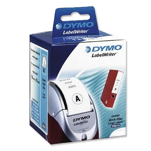 Image of Dymo Labelwriter Labels Lever Arch File Large 59x190mm Ref 99019 S0722480 [pack 110]