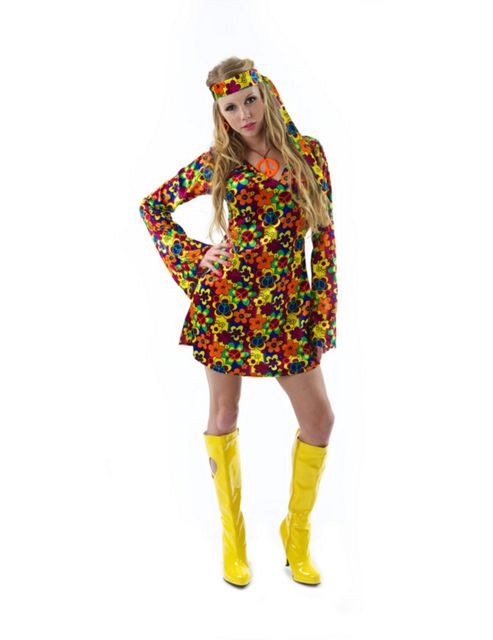 Image of Female Hippy Costume Large