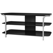 Ateca Evasion Black and Chrome TV Stand
